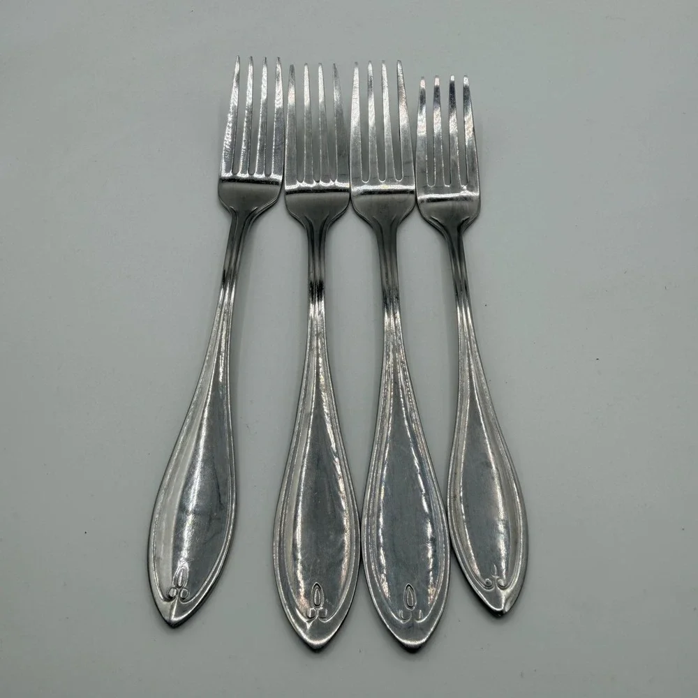Oneida Southern Garden Stainless Flatware 15 Piece Set Knives Forks‎ Teaspoons